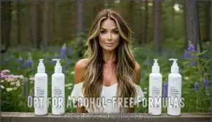opt for alcohol-free formulas