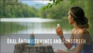 oral antihistamines and sunscreen