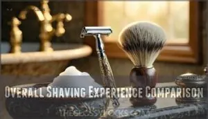 overall shaving experience comparison overall shaving experience comparison
