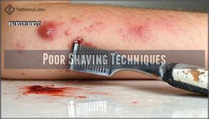 poor shaving techniques