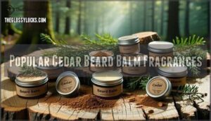 popular cedar beard balm fragrances