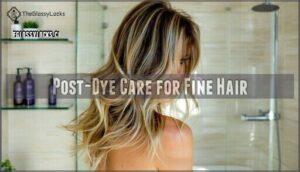 post-dye care for fine hair