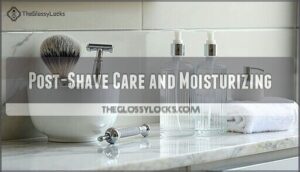 post-shave care and moisturizing