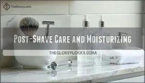 post-shave care and moisturizing