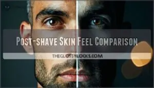 post-shave skin feel comparison post-shave skin feel comparison