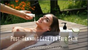 post-tanning care for fair skin
