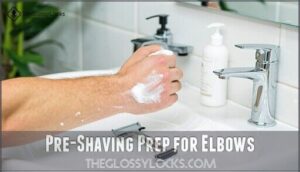 pre-shaving prep for elbows pre-shaving prep for elbows