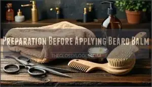 preparation before applying beard balm