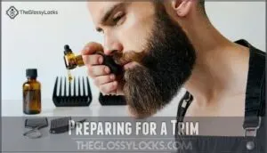 preparing for a trim