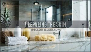 preparing the skin