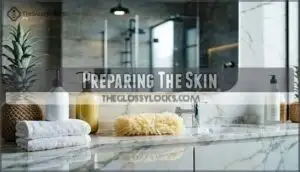 preparing the skin