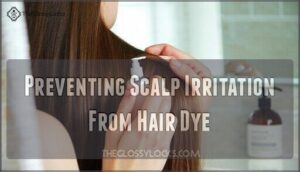 preventing scalp irritation from hair dye