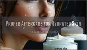 proper aftercare for hydrated skin