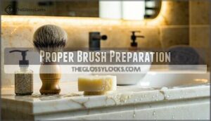proper brush preparation