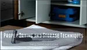 proper drying and storage techniques