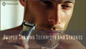 proper shaving technique and strokes