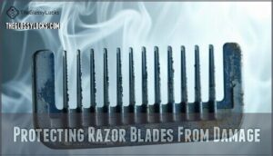 protecting razor blades from damage