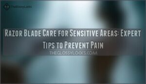 razor blade care for sensitive areas shaving