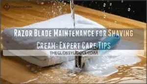 razor blade maintenance for shaving cream