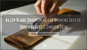 razor blade sharpening for womens safety