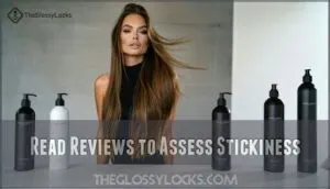 read reviews to assess stickiness