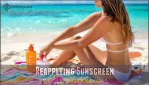 reapplying sunscreen