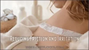 reducing friction and irritation