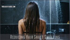 reducing hair shaft swelling