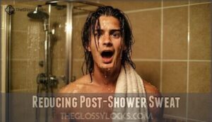 reducing post-shower sweat