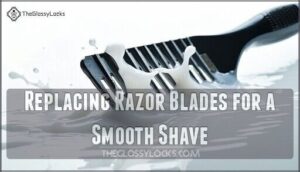 replacing razor blades for a smooth shave