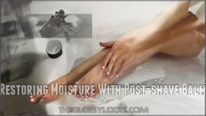 restoring moisture with post-shave balm