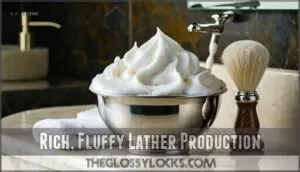 rich, fluffy lather production rich, fluffy lather production