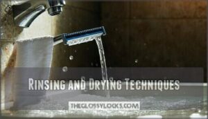 rinsing and drying techniques