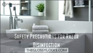 safety precautions for razor disinfection