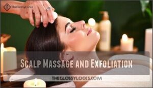 scalp massage and exfoliation