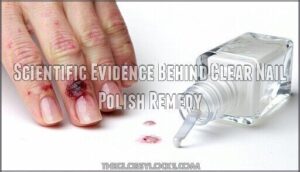 scientific evidence behind clear nail polish remedy