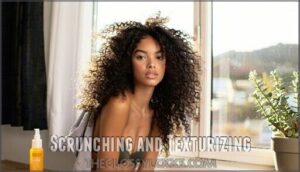 scrunching and texturizing