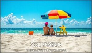 seeking shade