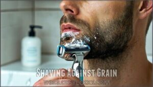 shaving against grain