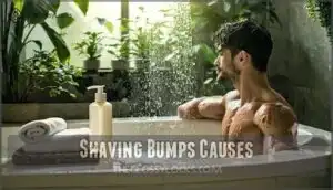 shaving bumps causes