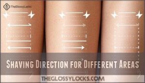 shaving direction for different areas