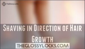 shaving in direction of hair growth