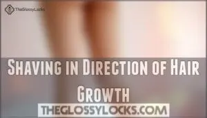 shaving in direction of hair growth