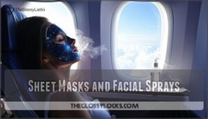 sheet masks and facial sprays