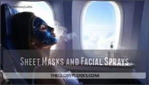sheet masks and facial sprays