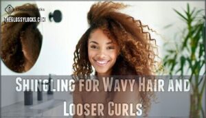 shingling for wavy hair and looser curls