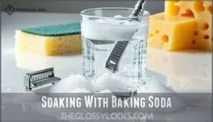 soaking with baking soda soaking with baking soda