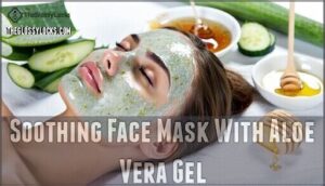 soothing face mask with aloe vera gel