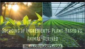 sourcing of ingredients: plant-based vs. animal-derived