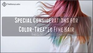 special considerations for color-treated fine hair